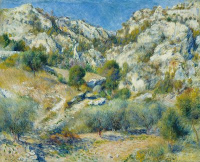 LEstaqueのRocky Crags 作： Pierre Auguste Renoir